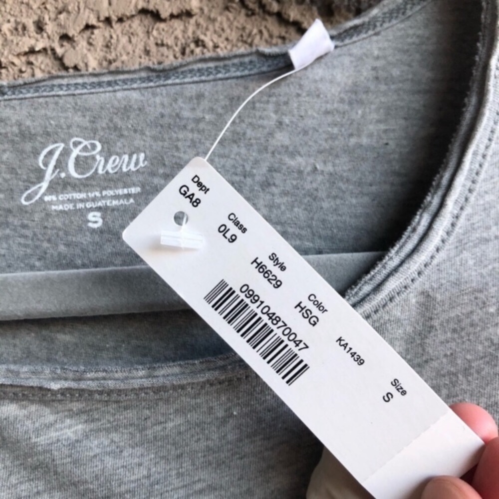SOLD J. CREW  Supima Cotton Soft Raw Edge T Shirt - Picture 5 of 5